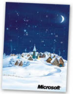 Vægkalender "Vinternat" Julekalender kube - Julekalender til bord - Julekalender til væg 